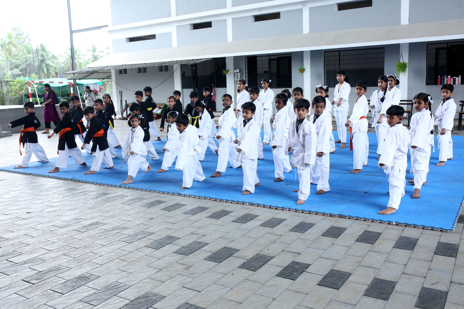 Karate training